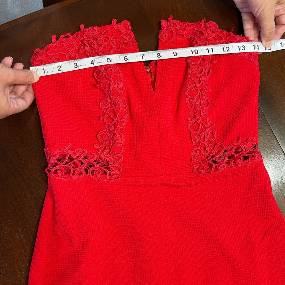 NWT Gianni Bini ‘Crazy in Love’ Scarlet Red Sweetheart Strapless Gown - Sz XS - Picture 8 of 14